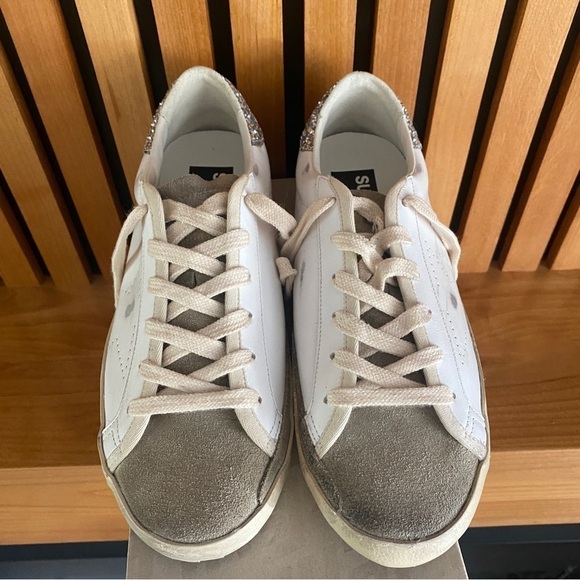 Golden Goose Super-Star Sneaker - Silver Glitter Heel - US 8 | EU 38 🪩 - Picture 9 of 14